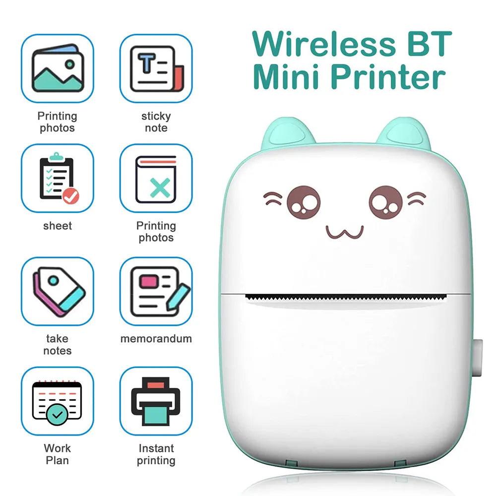 Advanced Portable Mini Bluetooth Printer - For Android and iOS Devices